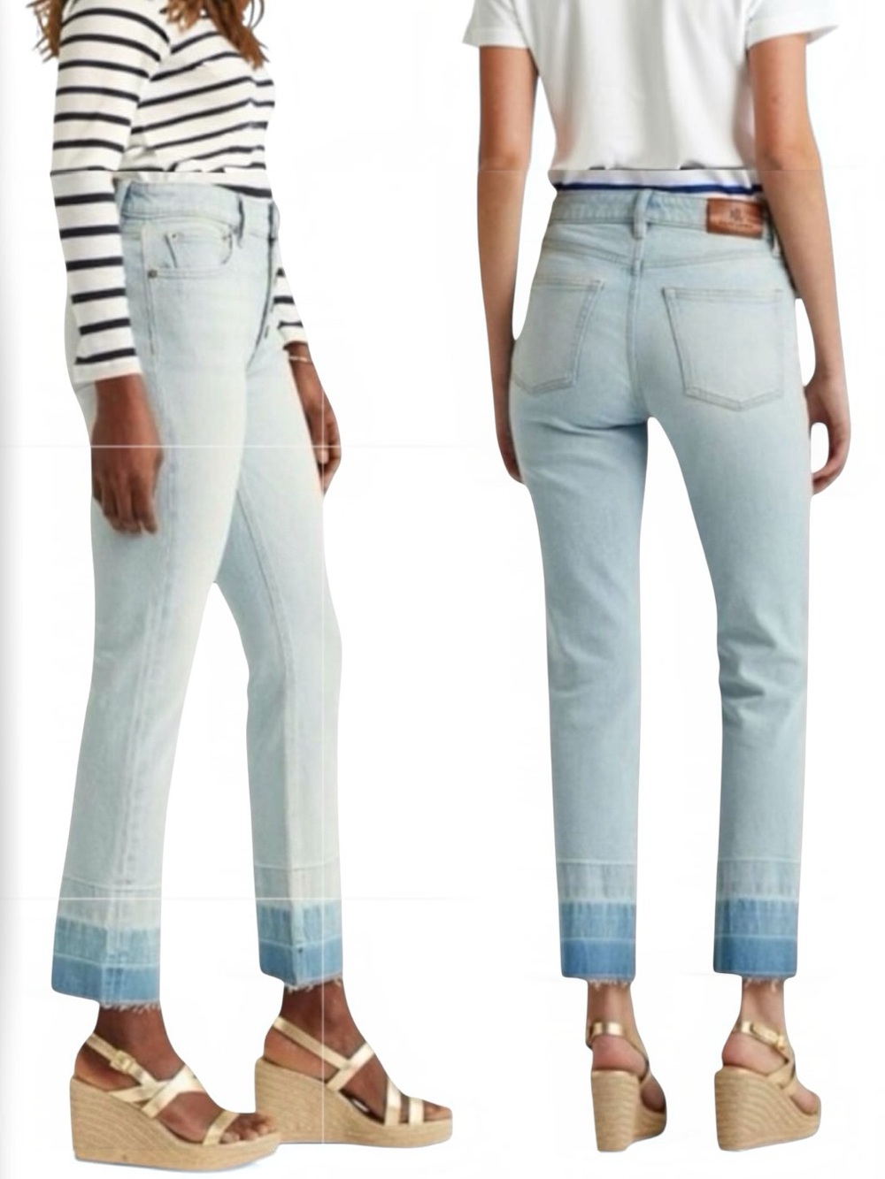 LAUREN RALPH LAUREN High Rise Straight Ankle Jeans Size 10